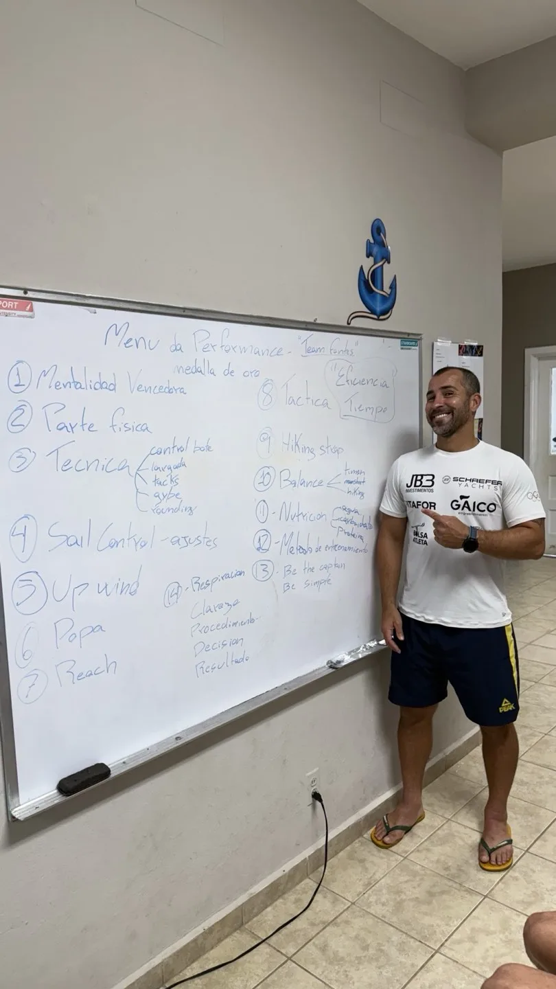 Foto de grupo de clínica do Team Fontes